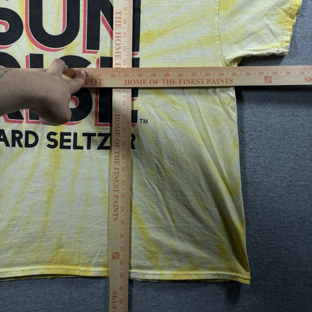 AriZona SunRise Hard Seltzer Shirt Mens 2XL Yellow Tie Dye Promo Graphic Tee - Picture 5 of 5